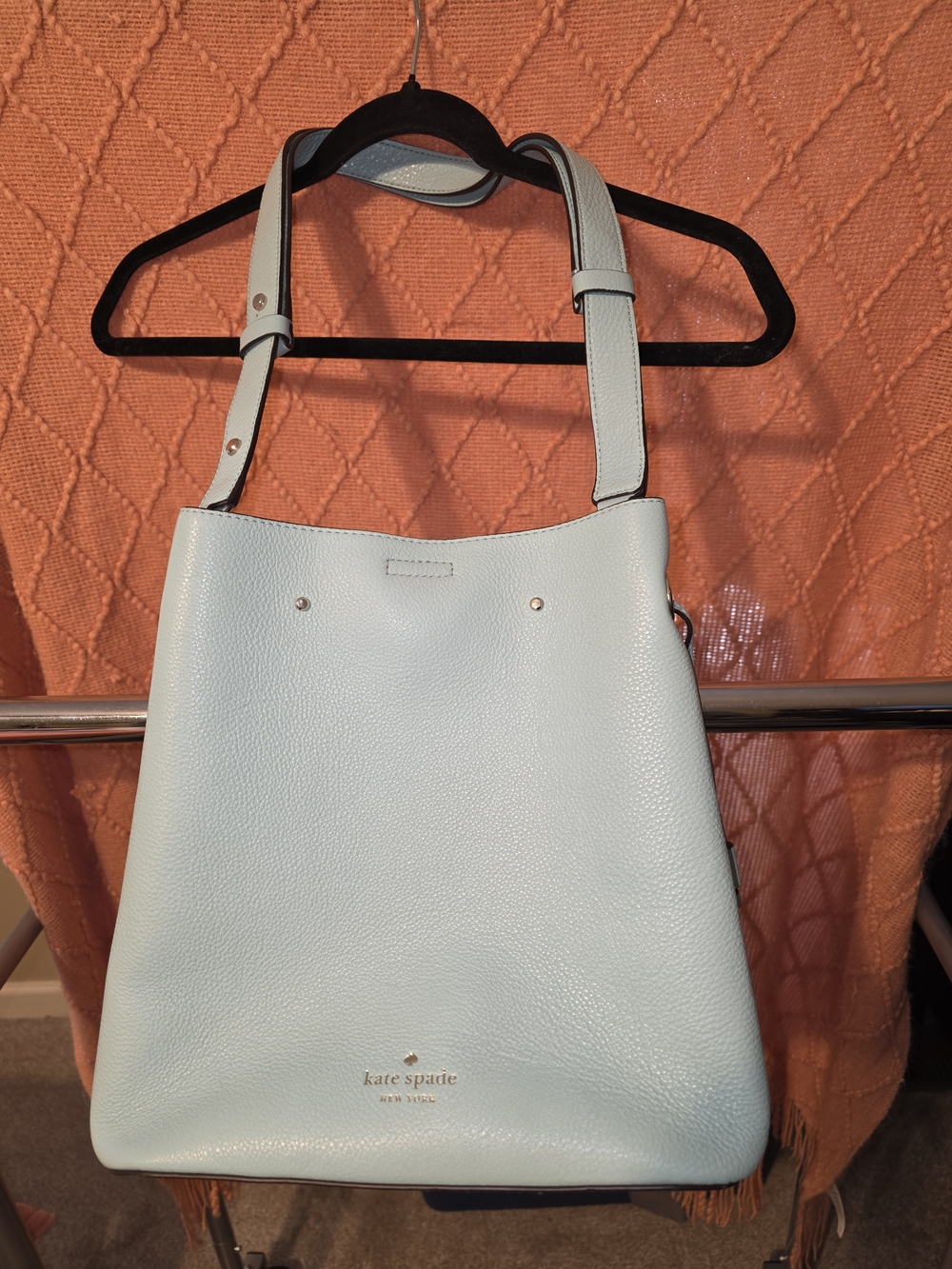 Kate Spade Women's Light Blue Leather Shoulder Bag